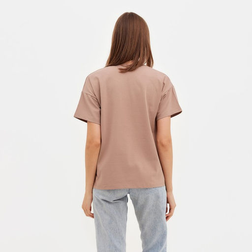 Футболка женская MINAKU Confident бежевая, размер 44