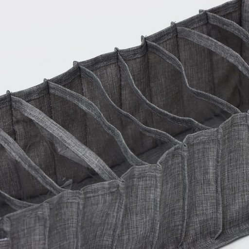 Органайзер для хранения белья Доляна, 11 ячеек, 351413 см, серый  фото 4