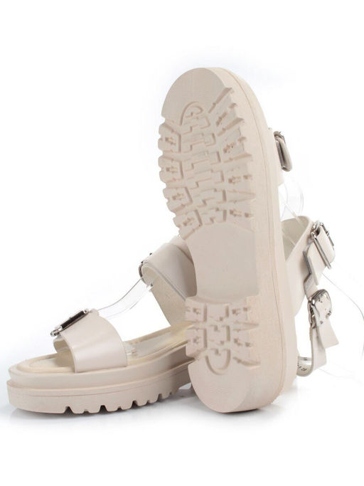 08-PEAG64-1 BEIGE Босоножки женские (натуральная кожа)