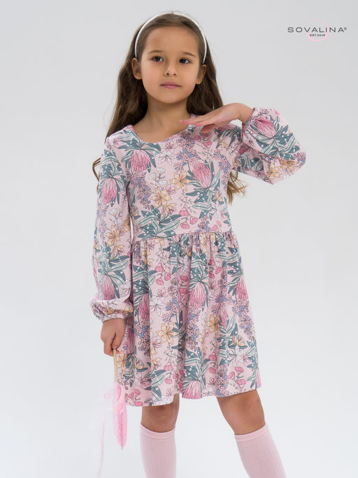 Платье Моана сирень на розовом - Sovalina фото 13