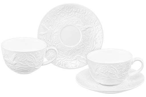 Чайная пара 4 пр. 300 мл 13*10*6,5 см "Райский сад", фарфор