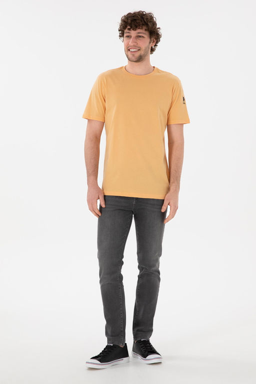 Erkek Regular Fit Bisiklet Yaka Turuncu Basic Ti__rt Sepette S_rpriz _ndirim - U.s. polo assn фото 5