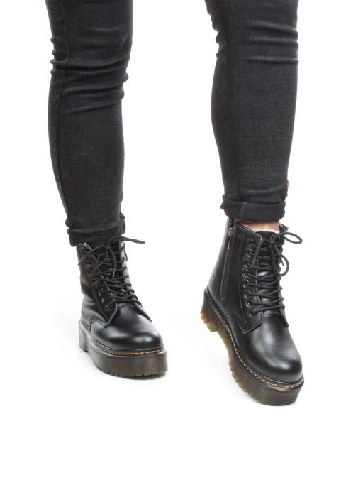 04-MB6022-1 BLACK Ботинки зимние женские (натуральная кожа, натуральный мех) - Фабричный китай фото 2