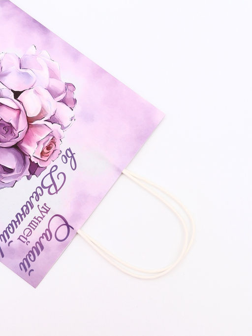 Цена за 2 шт. Пакет подарочный крафтовый Лучшей во вселенной, 25?22?11 см