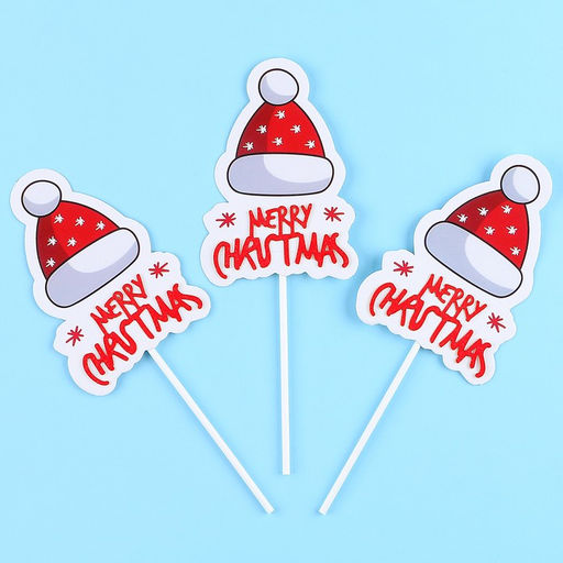 Украшение для торта Новый год, в наборе 3 шт. - Страна карнавалия фото 2