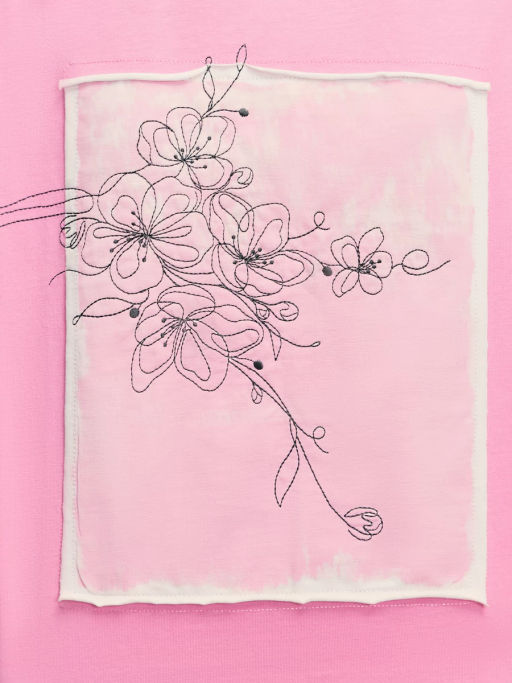 Футболка из хлопка с принтом / Zarina фото 14