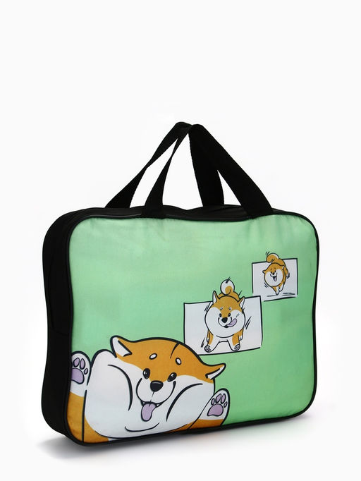 Папка для труда, А4, текстильная, 35×27×7 см «Сиба веселый»