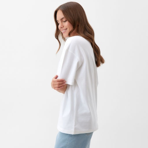 Футболка женская KAFTAN: Basic line, белая, размер 40-42