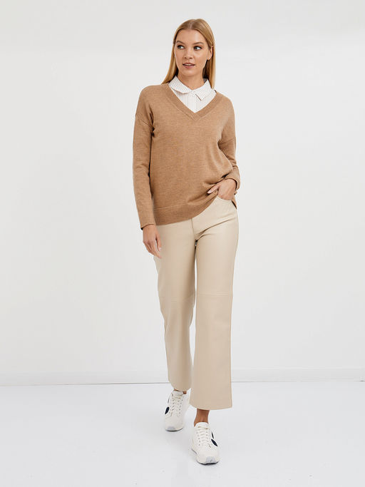 пуловер женский базовый из шерсти - Glenfield фото 2