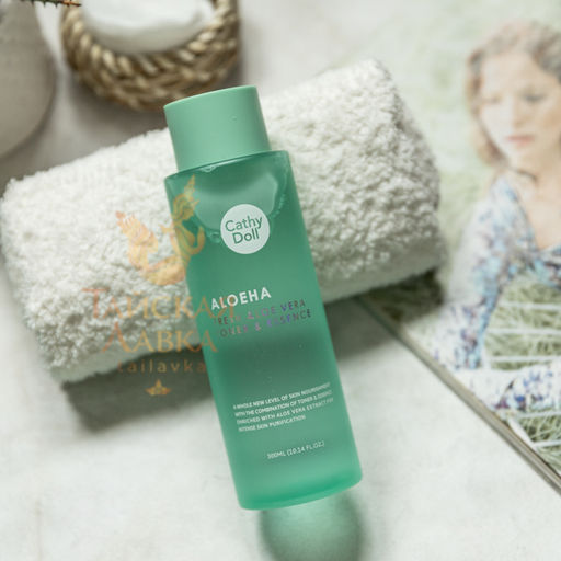 Тонер д/лица Освежающий и Увлажняющий Алоэ CATHY DOLL, 300 мл  фото 7