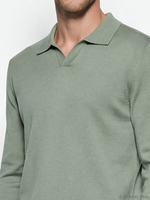 Polo Yaka Erkek Triko Kazak