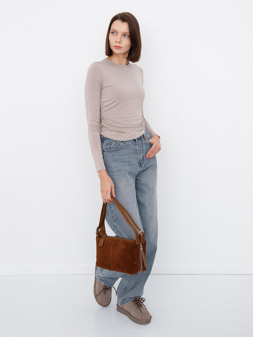 Сумка 6148QF brown Polina&Eiterou