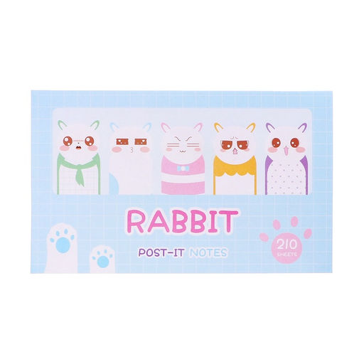 Блок-закладки с липким краем «Котятки», 20 листов, 7 цветов, 57×17 мм, 60×60 мм, 57×36 мм