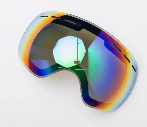 Горнолыжная маска - лыжные очки, зелено-голубой