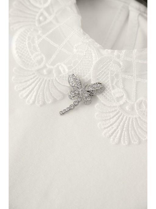 Блузка молочный 192230604б - Nota bene фото 14