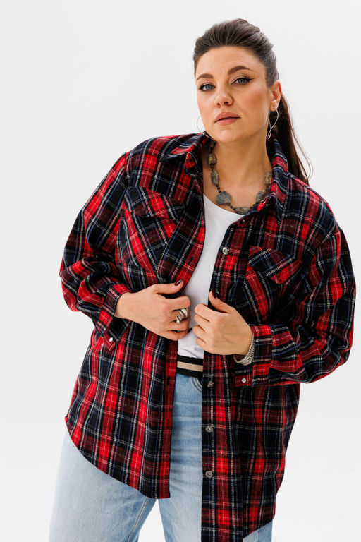 Рубашка ANELLI 1452 гранатовый  фото 3