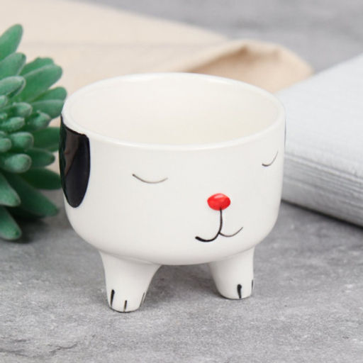 Кашпо 7х7х7,5 см Животные / WN30 /уп 120/ белое - Галеонтрейд фото 4