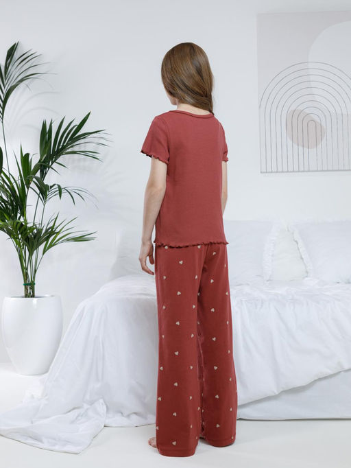 МП 1659/терракотовый 1426 Н074.1 пижама для дев - Crockid фото 7