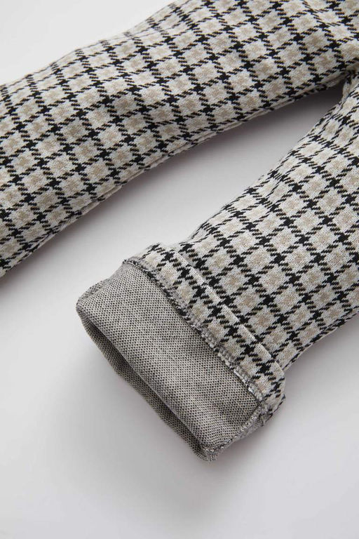 Расклешенные брюки в клетку для маленьких девочек - Defacto фото 4