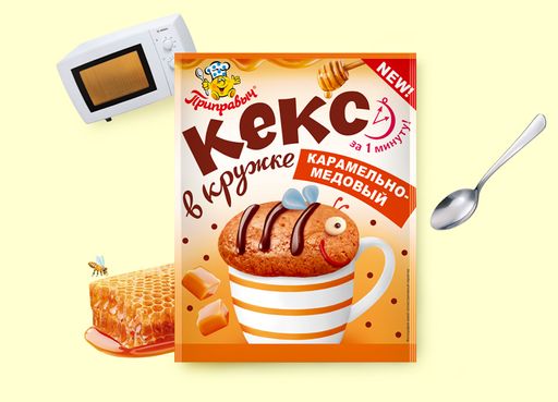 Кекс в кружке карамельно-медовый 50гр