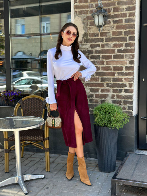 Юбка AURA 5064-164-Р винный