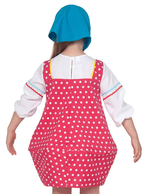 Костюм для девочки Матрешка малиновая р-р. 134