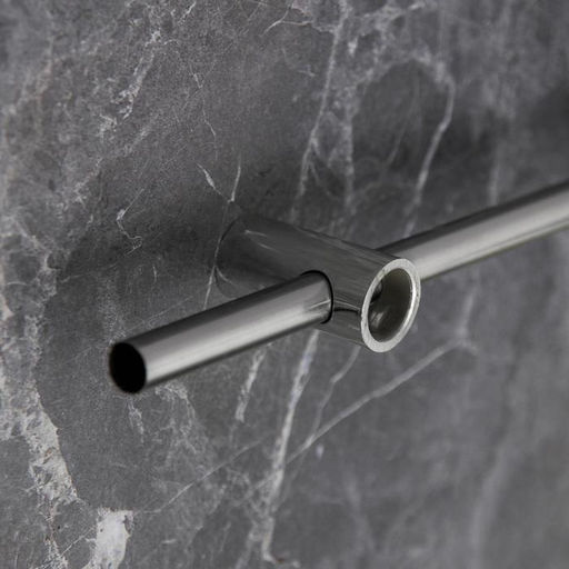 Рейлинговая система для кухни Доляна, базовый набор, 10 предметов, хромированная