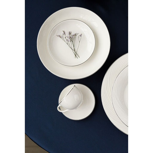 Тарелка глубокая Magistro La Perle, 1 л, d=22.5 см, фарфор, белая