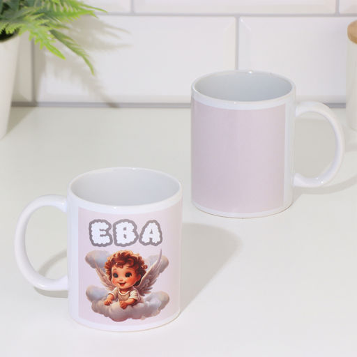 Кружка сублимация Ева 320 мл, с нанесением