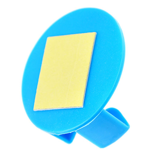 Держатель для электрической вилки на липучке, набор 2 штуки, 5х6х2,6см, пластмассовый, цвета микс, в блистере (Китай) - Домашняя мода фото 3