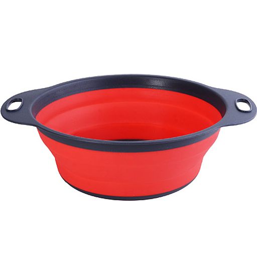 31489 Дуршлаг силикон с ручками, КРАСНЫЙ.MB (х60)