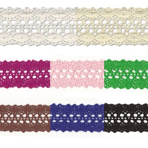 Gamma кружевная лента 27 мм HVK-10 в рулоне 22.8 м 0.5 СК/Распродажа