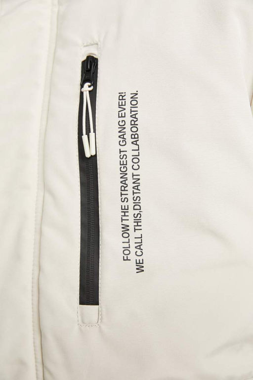 Водоотталкивающее пальто обычного кроя с капюшоном - Defacto фото 8