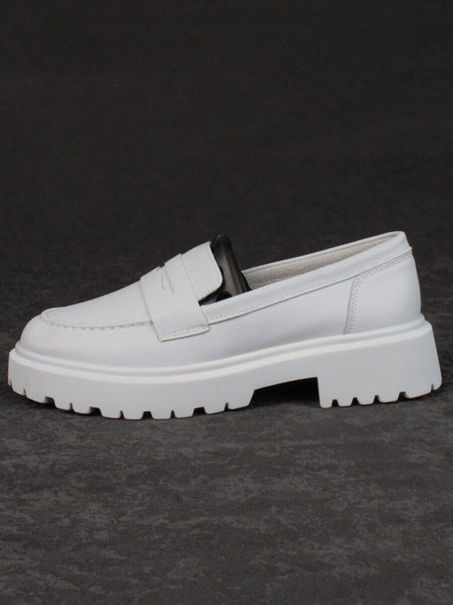 03-PDD178-5 LT. GRAY Полуботинки женские (натуральная кожа) - Фабричный китай фото 3