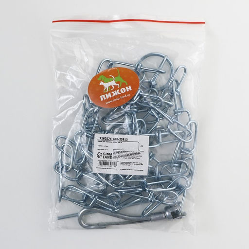 Цепь для привязи собак, 1,8 м, калибр 25 мм, толщина проволки 2,2 мм - Пижон фото 6