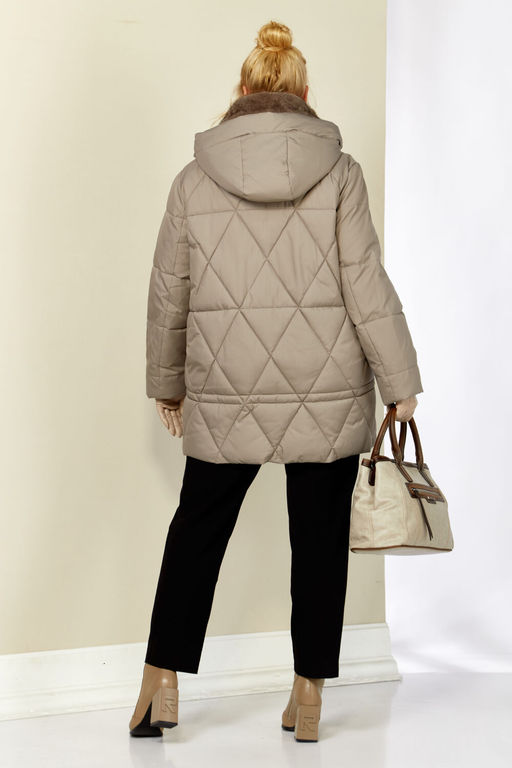 Куртка SHETTI 2207 бежево-серый