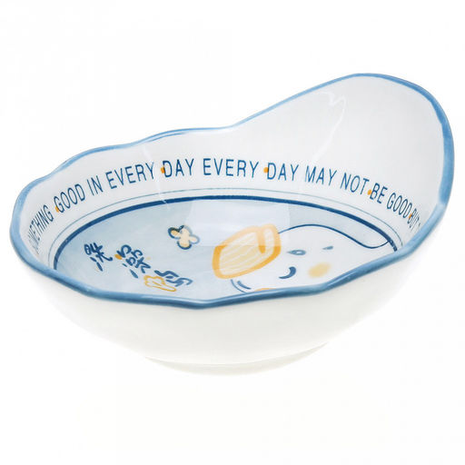 Утиные истории Салатник фарфоровый 150мл, 12,3х10,9х3,6см, с деколью, волнистый край, отводка (Китай) - Домашняя мода фото 3