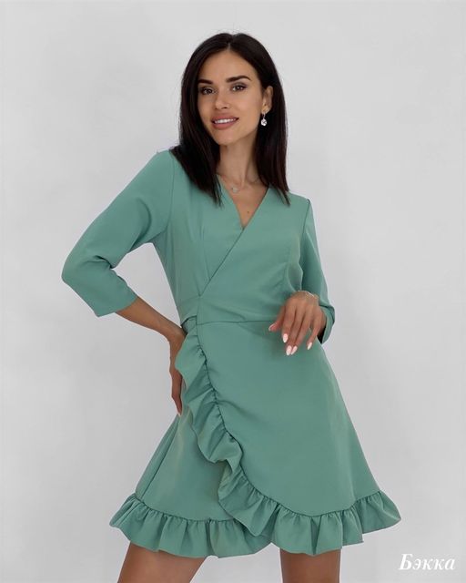 Платье Бэкка (фисташковый) - Nadi bordo фото 4