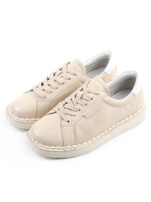 03-XKL22-033 BEIGE Полуботинки женские (натуральная кожа)