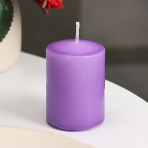 Цена за 3 шт. Ароматическая свеча-цилиндр «Горная лаванда», 4×6 см