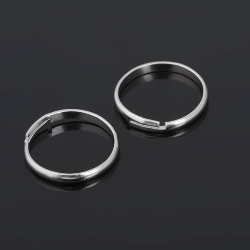 Основа для кольца регулируемая (набор 5 шт), цвет серебро - Queen fair фото 2