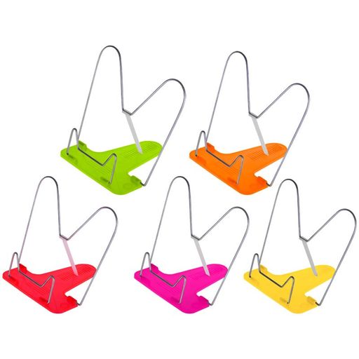 Подставка для книг "Юнландия" розовая, регулир. угол наклона (237906) прочный ABS-пластик