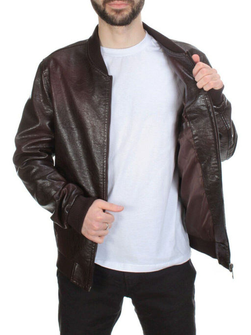 216 BROWN Куртка из эко-кожи мужская - Fashion фото 9