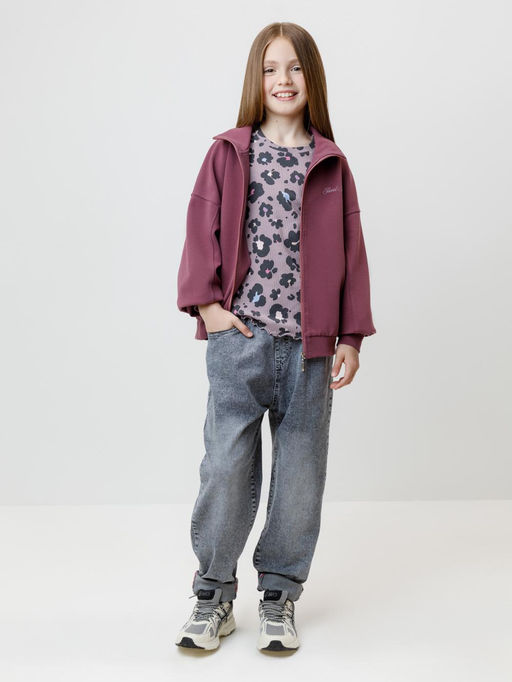 КР 302814/сиреневый 3304 Н091 к621 фуфайка (футболка) для дев - Crockid фото 4