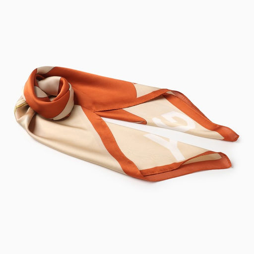 Платок женский MINAKU, размер 70×70 см, оранжевый