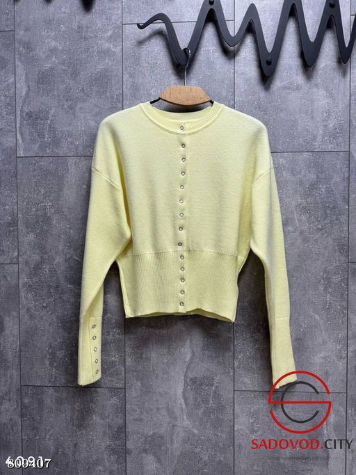 Теплые лонги на кнопках из плотного вязаного трикотажа - Bruno фото 4