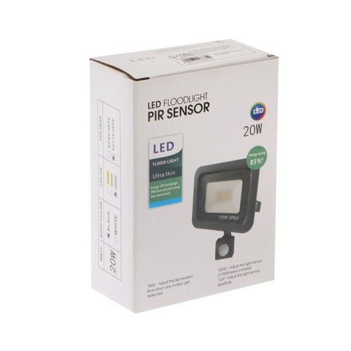 Прожектор светодиодный, 20 Вт, 1800 Лм, 6500К, Датчик движения, IP66 - Simaland фото 14