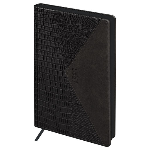 Ежедневник BG 2026г. А5 176л. кожзам "Reptile. Onyx" (DdA5_09609) темно-коричневый, цв.срез, тв.переплет, карман
