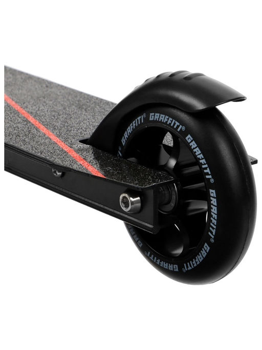 Самокат трюковой GRAFFITI Zigzag 23, колёса PU 100 мм, 85А, цвет чёрный