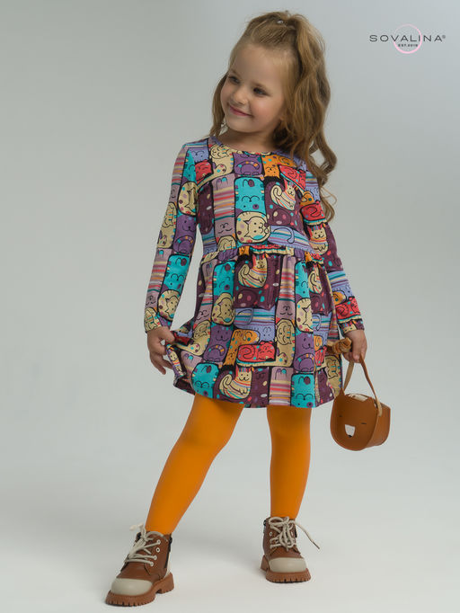 Платье Эля коты в горошек - Sovalina фото 37